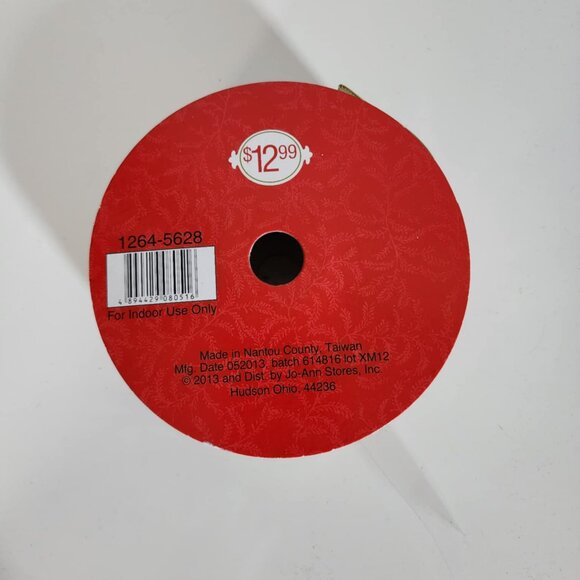 NWT Holiday Inspirations Gold Ribbon for bows and Crafts - Picture 2 of 3